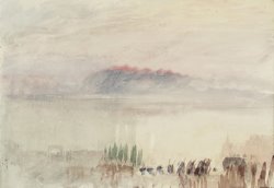From Lausanne Sketchbook [finberg Cccxxxiv], Funeral at Lausanne by Joseph Mallord William Turner